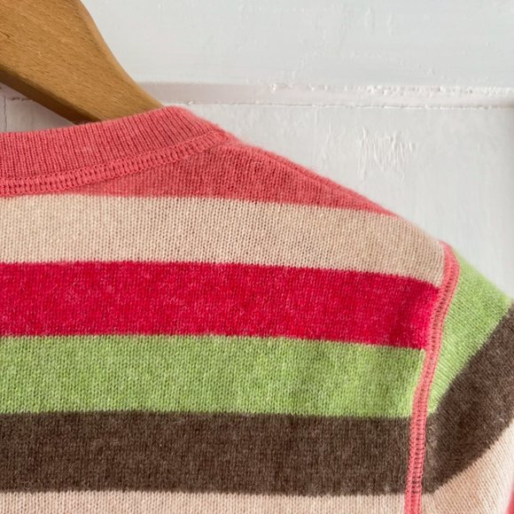 Garnet Hill Striped Cashmere Sweater - Picture 6 of 7